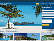 Tablet Screenshot of canadaholidaypackages.com